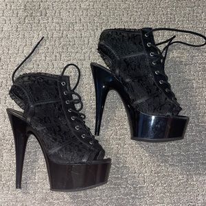 Pleaser lace Up heels